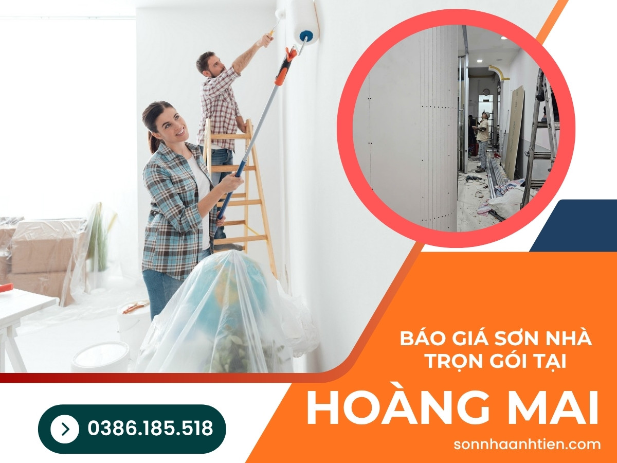 9 1 - Báo giá sơn nhà trọn gói tại quận Hoàng Mai Hà Nội